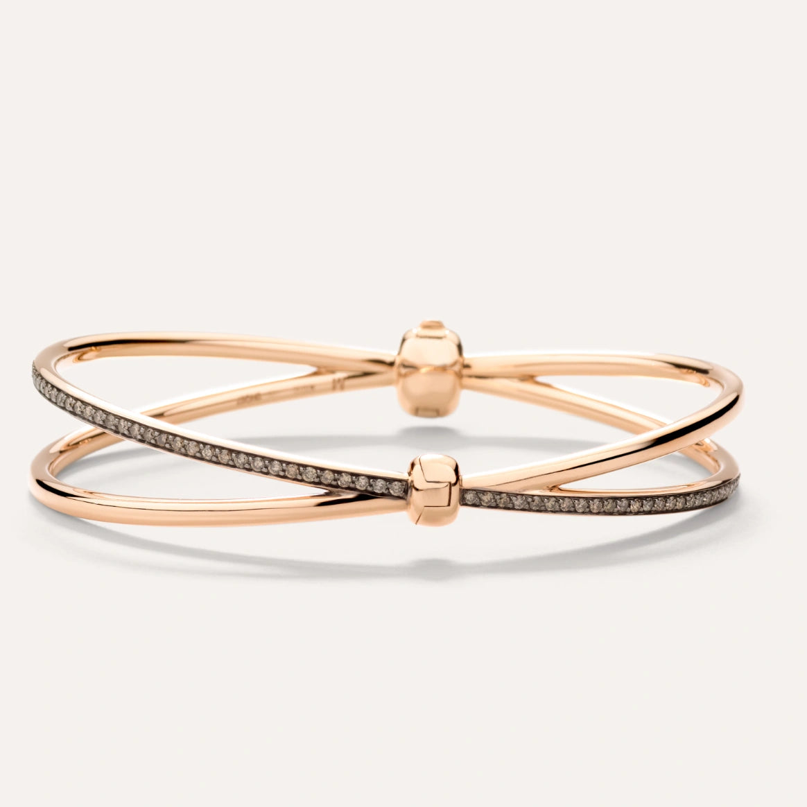 BANGLE TOGETHER ORO ROSA E DIAMANTI BROWN