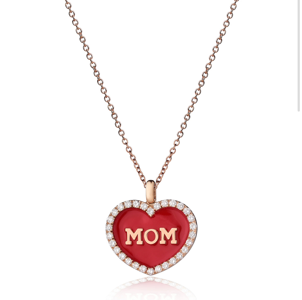 Ciondolo Cuore MOM BRILLANTI