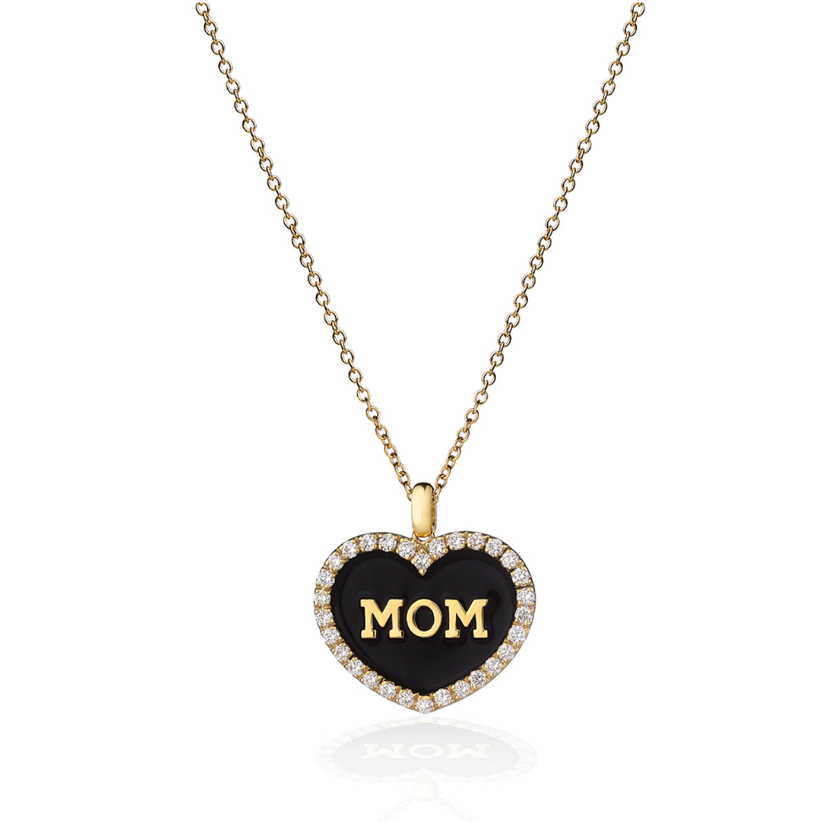 Ciondolo Cuore MOM BRILLANTI