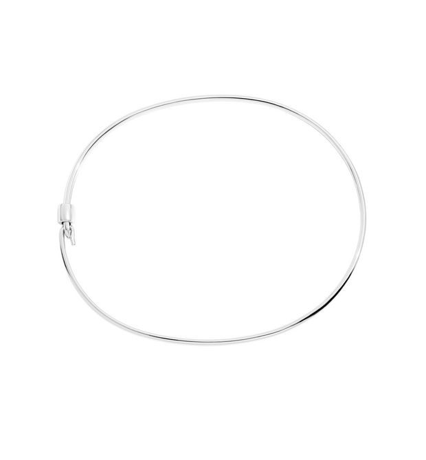 BRACCIALE BANGLE CON STOPPER. Argento.