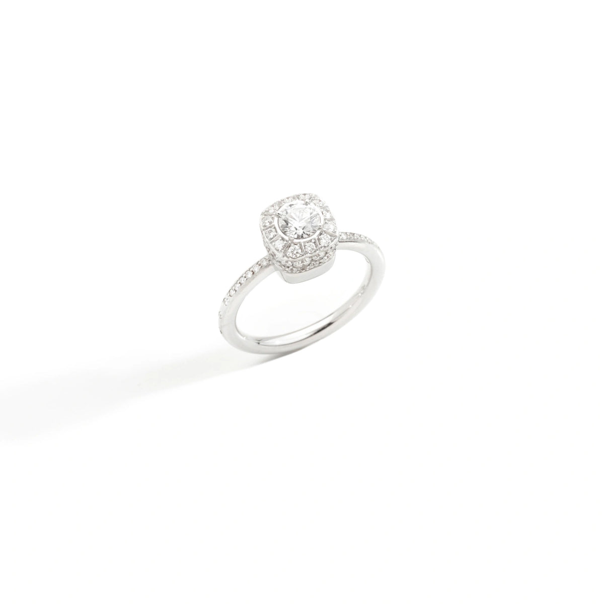 ANELLO NUDO PETIT PLATINUM CON DIAMANTI